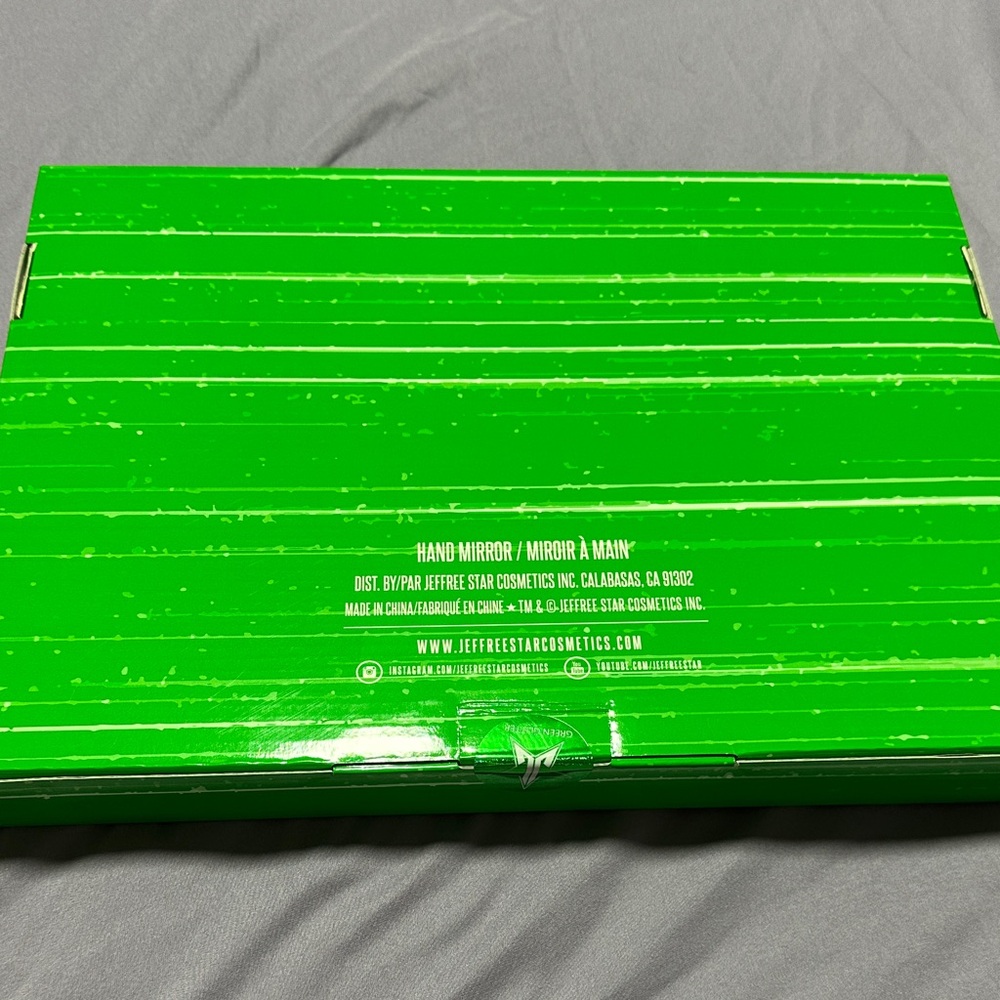 Jeffree Star x Shane Dawson Green Glitter Hand Mirror New - Picture 3 of 3